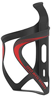 Lezyne Carbon Team Käfig UD Matt Schwarz/Rot