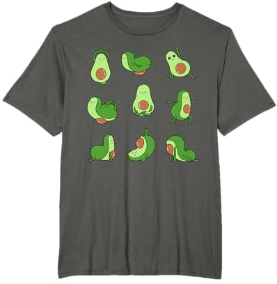 Avocado Yoga Asana Pose Meditation Lustige Avocado Fitness T-Shirt