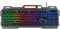 QUICKLY - Tastiera Gaming Cablata USB, Rainbow Retroilluminata RGB, Anti-ghosting per PC, Computer, Laptop, Mac - Italiano QWERTY, Base in Alluminio
