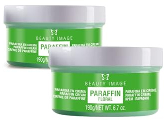 Paraffin für Hände und Füße - Parafinbad für Hände - Ideale Behandlung bei Beschwerden - Sauna Creme Effekt - 250 ml - 190 gr [2er-Pack] - Blumenduft