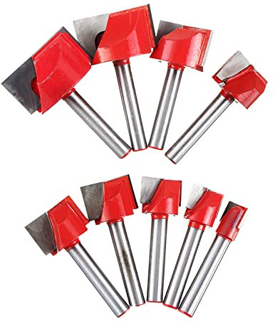 9 Stücke 6mm Oberfläche Hobeln Boden Reinigung Holz Fräsen CNC Cutter Gravur Messer Schaft Router Bit Holzbearbeitung Werkzeuge 10-32mm
