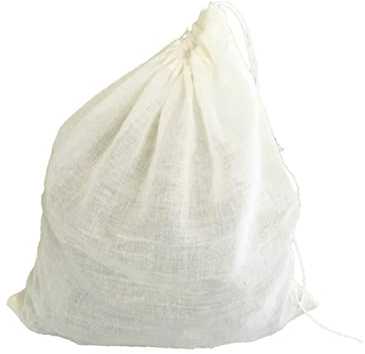 LIFKOME 10piezas Bolsa De Filtro De Algodón Natural Bolsa Cordón Unidades Para Té Especias Hierbas