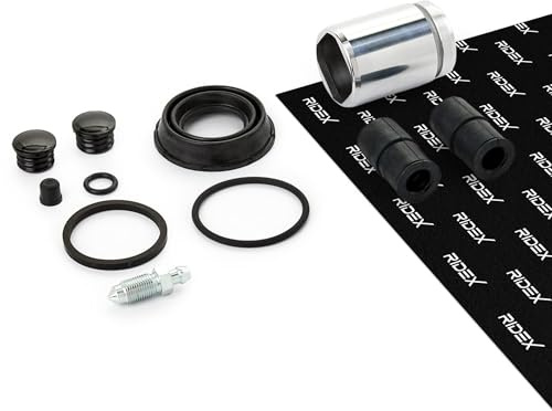 RIDEX 405R0415 Bremssattel-Reparatursatz Hinten Kompatibel mit VW Golf 7 Schrägheck 5G1, BQ1, BE1, BE2 Golf 7 Variant BA5, BV5 T-Roc A11, FORD Kuga Mk2 DM2, AUDI A3 Sportback 8VA, 8VF