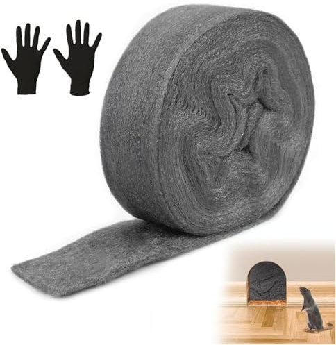 Kujinova Lana De Acero, Lana De Acero 0000, Anti-Ratas Estropajo Aluminio (4M), se puede utilizar para limpiar y pulir madera, vidrio, metal, y como un dispositivo a prueba de roedores