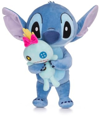 SIMBA 6315877004X06 Disney Stitch mit Scrump 25 cm Offizielles lizensiertes Kuschelkind, weicher Charakter aus der Serie Lilo und Stitch.