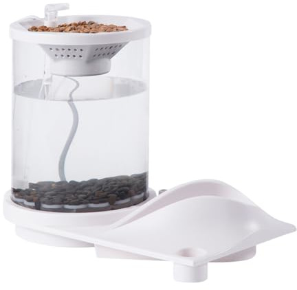 Réservoir pour animaux aquatiques | Bol à poisson silencieux auto-entretenu avec système de filtre | Fournitures hydroponiques aquaponiques pour aquarium, lieu de travail, appartement, poissonnerie