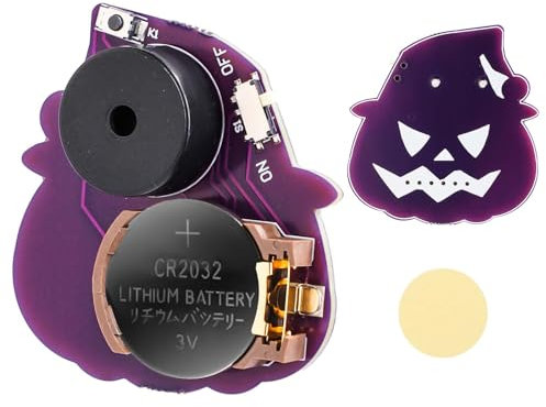 BTFO Machine à Bruit, Machine à Bruit de Style Sorcier Citrouille Articles à Bruit de Cricket avec 16 Sons Générateur de Bips Sonores Cachés pour Fête à l'École à Domicile (Violet)