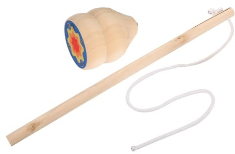 BCOATH Holz Gyroskop Kreiselspielzeug Für Kinder Und Verschleißfestes Tragbares Traditionelles Top Mit Fördert Hand Augen Koordination Und Bewegung