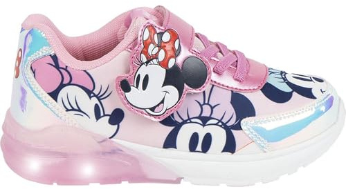 CERDÁ Life'S Little Moments | Deportivas para Niñas Minnie Mouse con Luces LED y Suela Resistente TPR, Estilo Disney y Máxima Comodidad