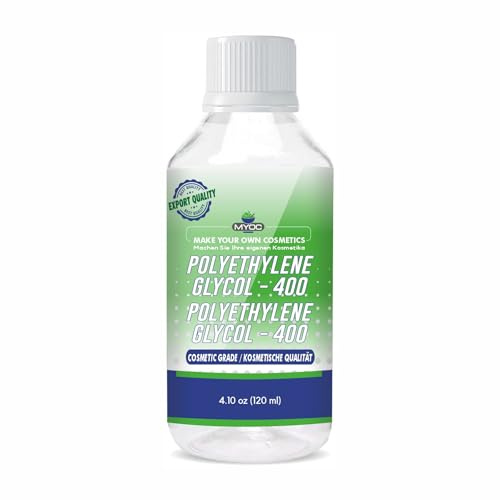 MYOC Polyetylenglykol 400, kosmetisk kvalitet, 120 ml, för personvårdsformuleringar