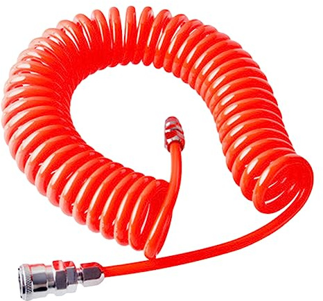 QUMIIRITY High Pressure PU Pneumatic Spring Hose with Quick Connector Recoil Airline Compressor Tube for Air Tools Suitable for Inflation and Dusting