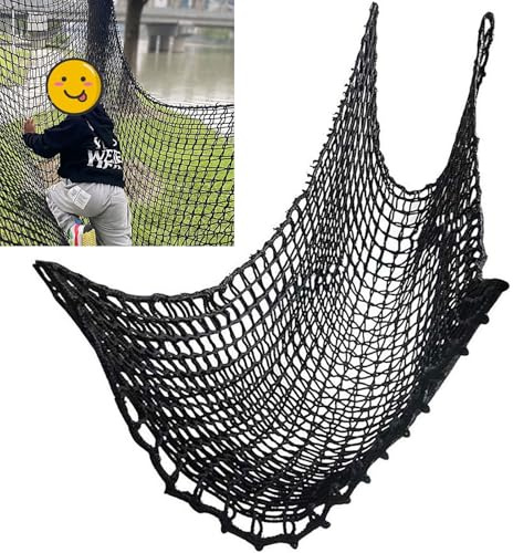 Doppelschichten Kletternetz, Spielplatz Sicherheitsnetz Für Kinder Im Freien, Seilbrückenbaumhaus-kits Für Garten, Loft-netz, Klettern Frachtnetz, Polyester Hochleistungs-freizeit-anti-fal(Size:1x10m)