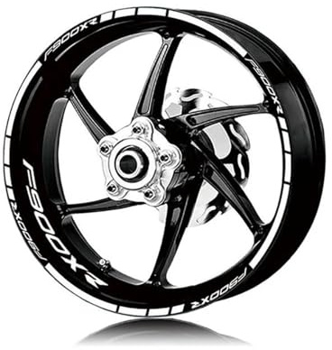 Adesivi Cerchioni Adesivi Per Cerchi Moto Per BMW F900XR F900 F 900 XR 900XR Strisce Riflettenti Impermeabili Per Ruote Set di Strisce Cerchi Moto(Bianco)