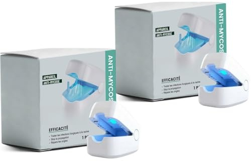 OrthoVital Antimykosegerät OrthoVital Pulslicht gegen Nagelpilz und Nagelpilz - Effektive Reinigung und Reparatur bei Fußpilz, Fußnägel, Laser-Behandlung