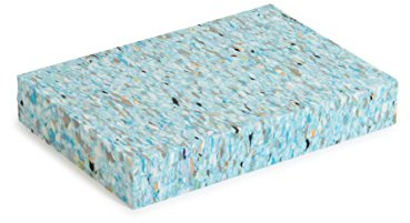 Yoga Studio Bloc de yoga simple en mousse recyclée, 30 x 20 x 5 cm, léger, absorbant les chocs, multicolore