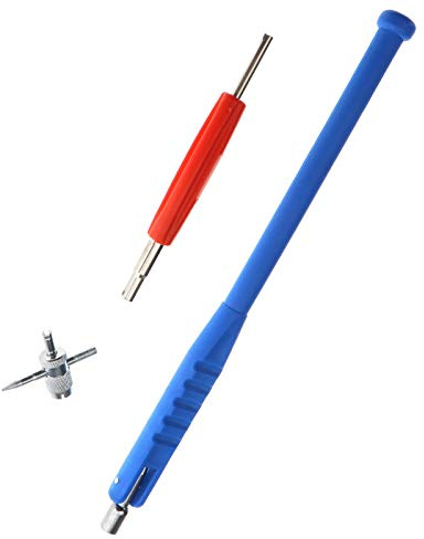 ENET Kit de herramientas de extracción de vástago de válvula de neumático para coche, motocicleta, bicicleta
