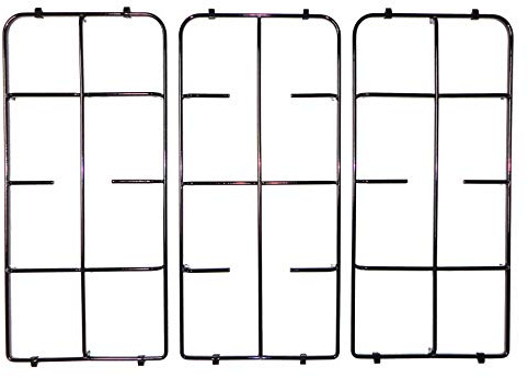 Franza Kit 3 Griglie in ferro smaltato nero per Ariston cucina piano cottura 5 fuochi a gas serie PF740 PF750 - C00074109 - C00074110 - P0287/KIT
