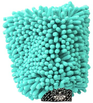 Chemical Guys MIC513 Big Noodle Chenille Microfiber Scratch Free Supersized Car Wash Mitt for Cars, Trucks, SUVs, RVs & More, Turquoise (11 x 12)