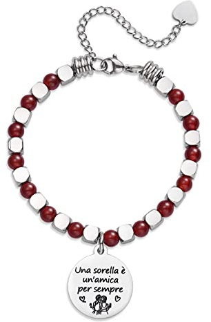 LParkin Freundschaftsarmband Geburtstag Freundschaft Geschenk Eine Schwester ist ein Freund für immer Frauen Armbänder