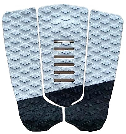 rockible 3 Teiliges Surfbrett Traktionspad, Schwanzpad, Wassersport, Surfhaftung, Eva Deck Griffmatte, Deck Pad für Stand Up Paddleboard, Boot, Longboard,