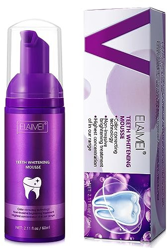 Dentifricio viola Sbiancante per denti, rimozione delle macchie, booster sbiancante