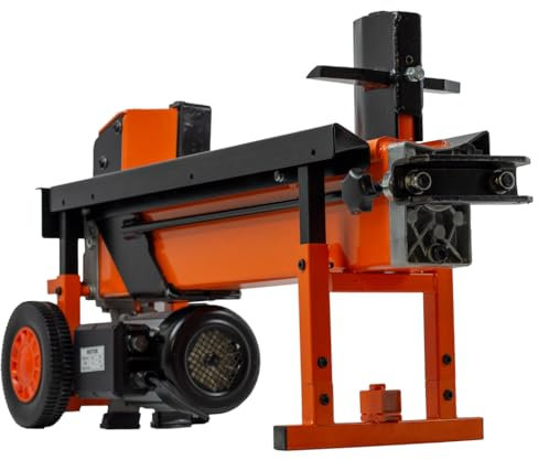Forest Master FMX4-PRO Electric Log Splitter, 8 Ton Power, 2-Speed with Work Bench, Safety Guard, Duocut Blade, Ram Stop, Pre-Filled Hydraulic Oil, 150 Logs/Hr, (D, (No Stand))