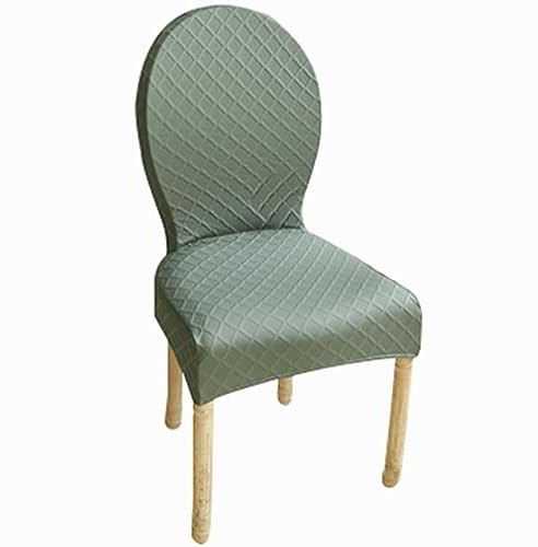 Mswborml Köper Stuhlhusse Stretch Universal Stuhlüberzug Stuhlbezug Husse 4er 2er Set, Stretch Stuhlhussen Runde Rückenlehne, Moderne Ohne Armlehne Stuhlschonbezug Stuhl Abdeckung Waschbar,C,2PCS
