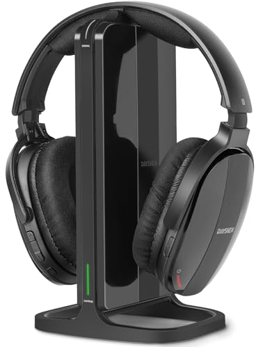 TV Ears - Sistema de auriculares inalámbricos digitales, auriculares Bluetooth con estación de carga para TV, auriculares aptos para personas mayores, compatibles con todos los televisores