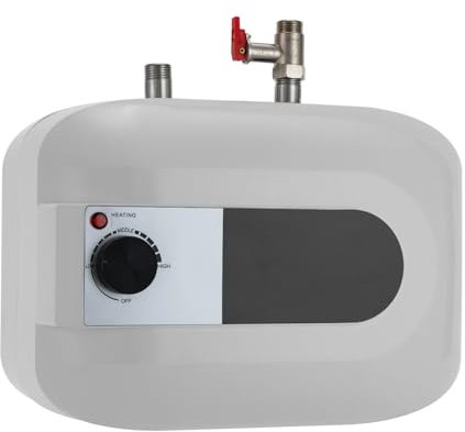 Klein-Durchlauferhitzer,Mini-Tank-Warmwasserbereiter, 1500W elektrischer Warmwasserbereiter mit Schirm,für die Heizung auffüllen,Waschbecken, Küchen, Badezimmer,86-149 °F