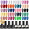 NAILWIND Esmaltes Semipermanentes Para Uñas, 24 Piezas Colores Morado Blanco Rosa Rojo Verde Esmaltes Semipermanente UV LED Pintauñas Semipermanentes Nail Art Manicure Mini