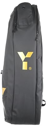 Y 1 Hockey, A.PRO Elite Schlägertasche, gepolsterte Gurte, für Spieltag, Schuhfach, Platz für 4 Schläger, 105 l, Schwarz/Gold