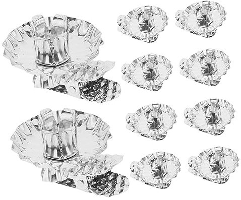 Cabilock 10stücke Weihnachtskerzenhalter-Clips aus Metall Kerzenständer-Clips für Partydeko Eisen-kerzenhalter für Weihnachtsbaum und Feierlichkeiten