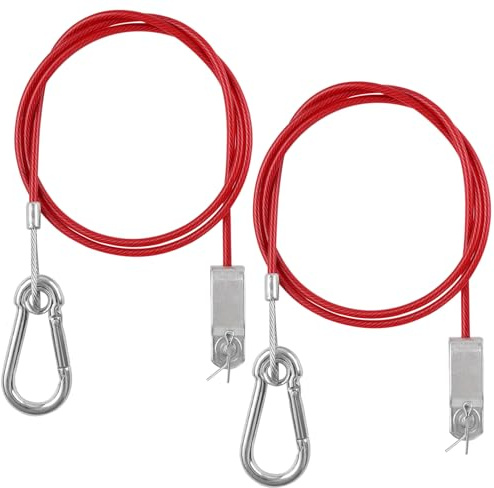 Apdvenk 2 Piezas Cable de Remolque con Ganchos, 1 m Cable de Remolque con Gancho, Remolque de Cable de Freno, Cuerda de Freno de Coche para la Mayoría de los Remolques con Frenos