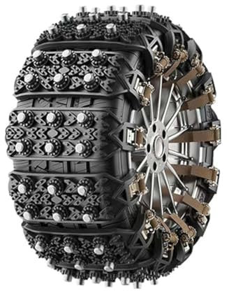 ZHSDMB Schneeketten für VW ID.3 /ID.4 /ID.6 Pure Pro Pro-S GTX CROZZ, Auto Reifen Ketten, 1 Minuten Schneeketten Schnellmontage, Verstellbare, Notfall Schneereifenketten Robust Langlebig,B-6PCS