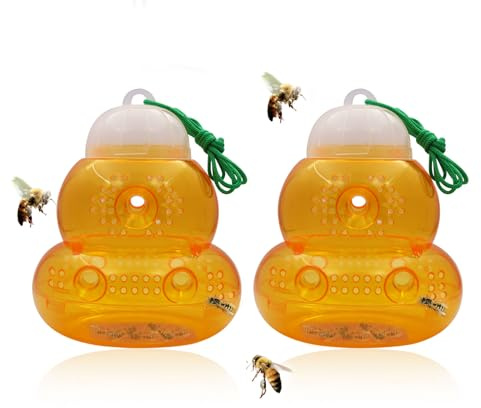 PZCC Piege Frelon Asiatique,Piege A Guepes Et Frelons Exterieur À Suspendre,Kit Piege A Frelon pour Bouteille Plastique Interieur, Piege Moustique, Mouche, Moucheron (2PC)