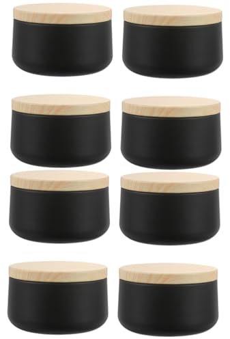 8 barattoli per candele in metallo, contenitori personalizzabili, scatole per caramelle da viaggio, contenitori per alimenti con coperchi, mini barattoli per candele per regali e bomboniere