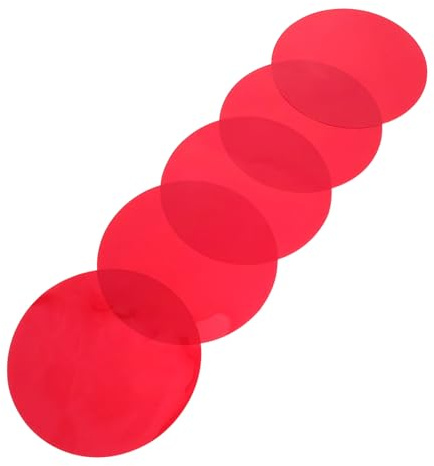 ETHZZLE Lighting Gel Filter Sheets Colour Film for Lights Warm Light Correction Film 5 pcs Colored Transparency Sheets Light Diffuser for Home Decor and Pet Lighting