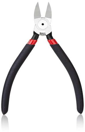 6 inch Wire Cutter, Flush Cutters, Side Cutters Flush Cut Pliers, Spring Loaded Cutting Pliers with Non-Slip Red Handle, Heavy-Duty Wire Cutter for Jewelry Making, Floral, Electrical, Crafting, DIY
