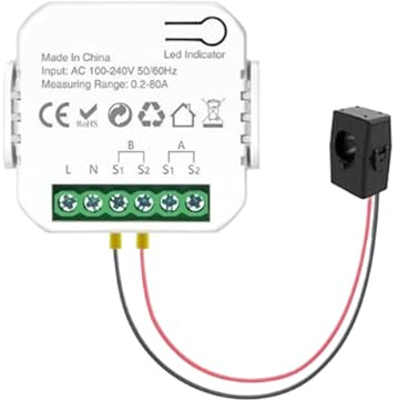 mophrati Controllo Wi-Fi Tuya Controllo intelligente per contatori intelligenti Zigbee WIF Doodles Contatori intelligenti ABS Tuya Smart Life App per la casa intelligente
