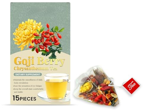 Tisana Al Crisantemo Alle Bacche Di Goji Con Dente Leone E Liquirizia - Miscela Naturale For Il Supporto Del Fegato La Pulizia Corpo For Benessere Quotidiano
