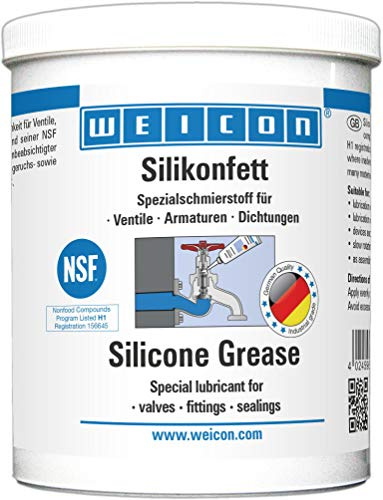WEICON 26350045 Grasa de Silicona 450 g lubricante Adhesivo para válvulas, grifos, Juntas