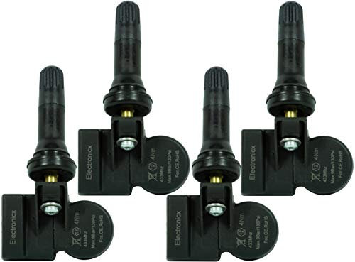 4x RDKS TPMS Reifendrucksensor Reifendruckkontrollsystem Gummiventil Kompatibel mit Citan Twizy Wind Master Trafic Twingo