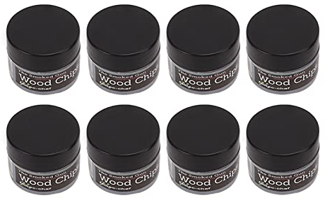 Copeaux de Bois Natual 8 boîtes/Ensemble,kit de copeaux de Fumeur de Cocktail Copeaux de fumage de Bois de Whisky Copeaux de Fumeur Sciure de Bois pour Boire du bœuf, du Porc, du Poulet, du poiss