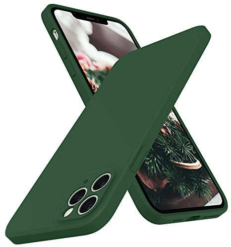 SURPHY Square Silicone Case Compatible with iPhone 11 Pro Max Case, Liquid Silicone Slim Fit Case (Individual Protection for Each Len) for iPhone 11 Pro Max 6.5 (Clover Green)