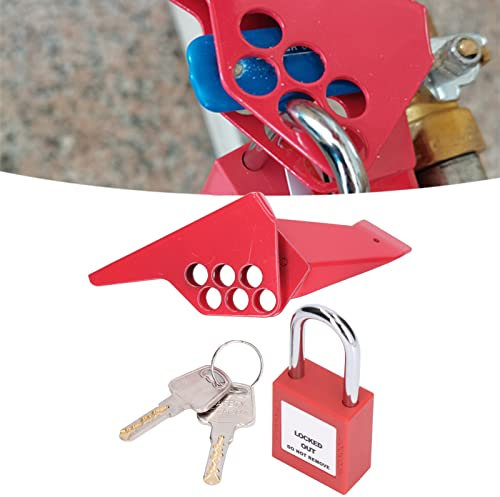 Sicherheits Sperrventil, Kugelhahnschloss Vorhängeschloss, 38mm Kugelhahn Sperrvorrichtung, Adjustable Ball Valve Lock Valve Switch Lock Für Elektrizität
