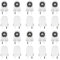 PATIKIL T8 Lamp Holder with Wires, 20Pcs PC Heat-Resistant G13 Base Light Socket for LED Fluorescent Tube Replacements