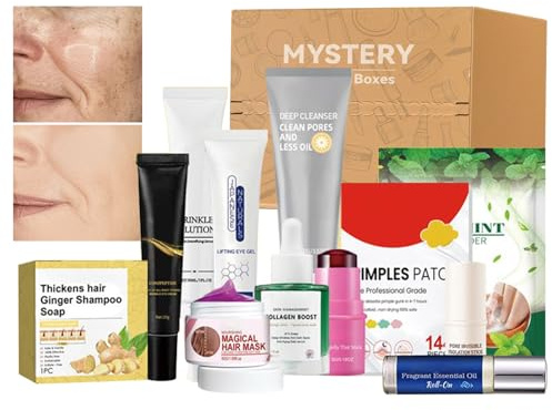 Kit Cura della Pelle Viso - Confezione Da 12 Pezzi Routine Viso,Idratante, Detergente, Crema Idratante per Routine Mattutina e Serale