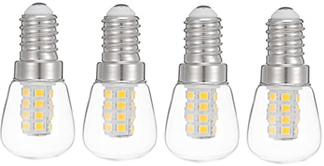 SOPOTUTU 4 pezzi Lampadine LED Frigorifero da Energetico Luce Bianca Resistente in Ceramica per Cucina e