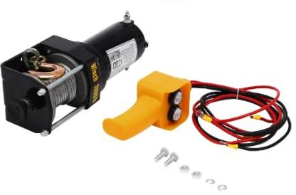 Cabrestante eléctrico de 3000 libras, 12 V CC, con cable de acero de 6 m y controlador con cable, cabrestante de motor para ATV UTV Offroad insertos IP54