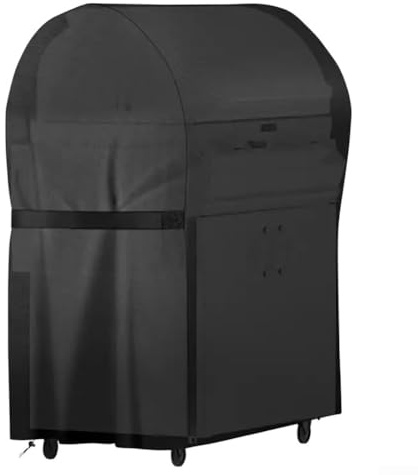 Yuanpgky Cubierta resistente al agua para parrilla de barbacoa 210D, tela Oxford, a prueba de polvo, impermeable, protector de campana para barbacoa al aire libre, se adapta a parrillas de gas grandes